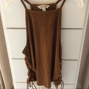 American Eagle Outfitters Essentials Suede Tank